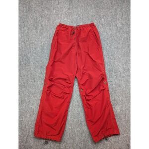 Y2K Express Parachute Pants Women's L Baggy Convertible 90's Embroidered Vintage